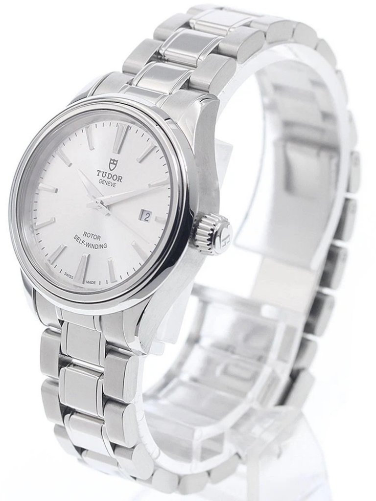 Tudor Style 12100 Date Silver Dial Automatic Ladies Watch951878 Tudor Style 12100 Date Silver Dial Automatic Ladies Watch951878